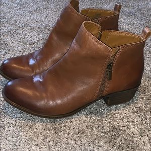 Lucky Brand Leather Ankle Booties